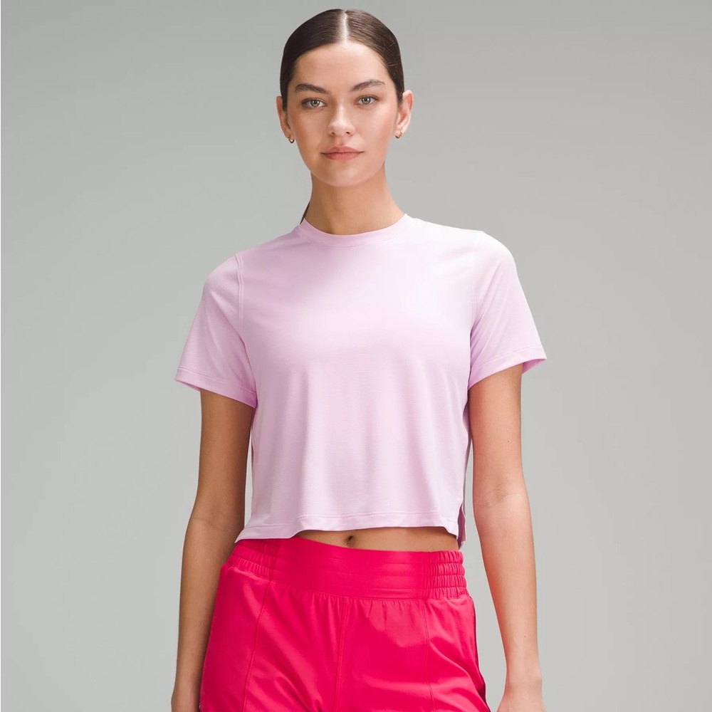 Lululemon Athletica Vitapink Ultralight Waist Length T-Shirt Athletic Top